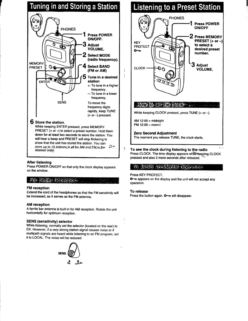 Imagen de la primera página del manual del dispositivo SRF-M70