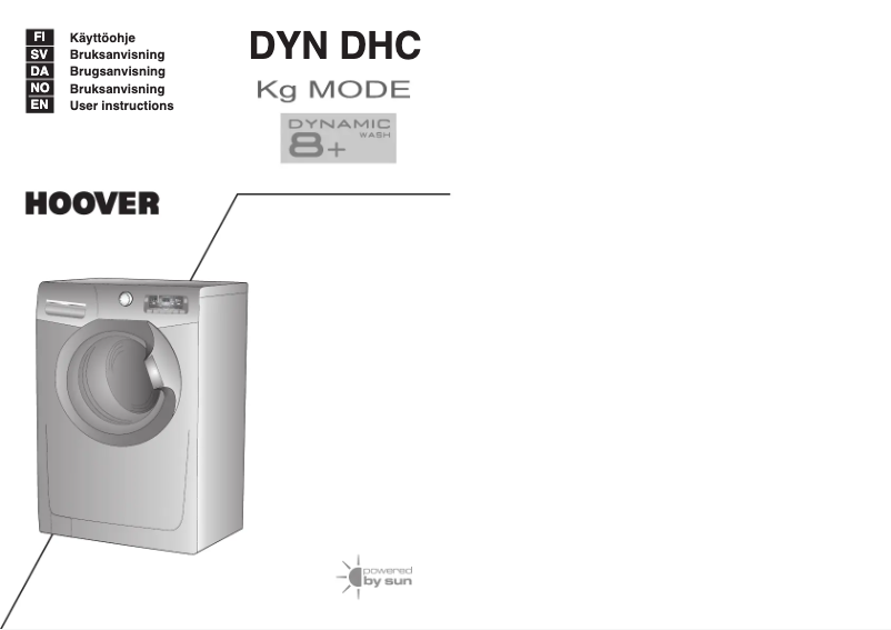 Página 1 del manual Manual de usuario Hoover DYN 8144DHC-16S