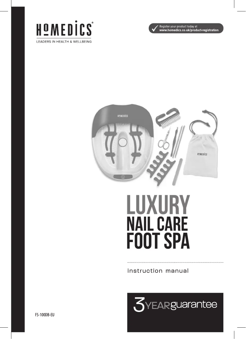 Página 1 del manual Manual de usuario Homedics FS-100DB-EU