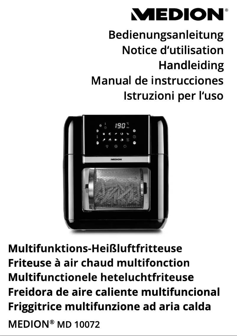 Imagen de la primera página del manual del dispositivo MD 10072
