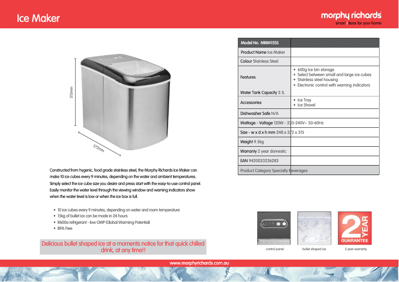 Imagen de la primera página del manual del dispositivo MRIM15SS