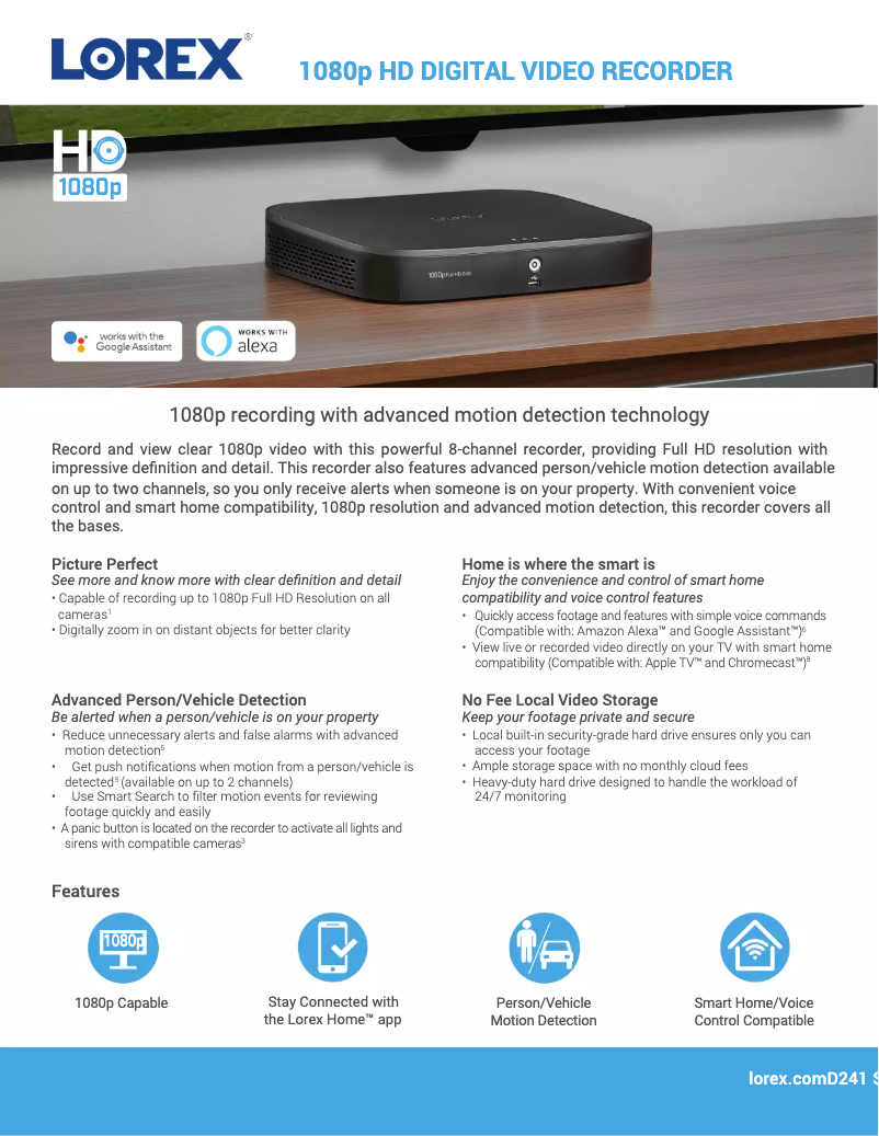 Imagen de la primera página del manual del dispositivo D241