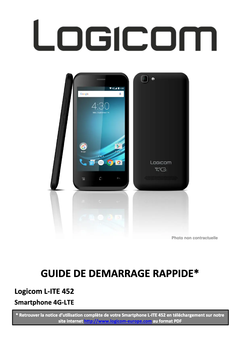 Imagen de la primera página del manual del dispositivo L-ite 452