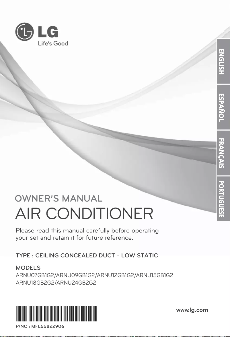 Página 1 del manual Manual de usuario LG ARNU07GB1G2