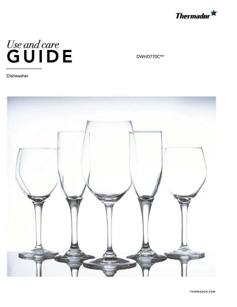 Página 1 del manual Manual de usuario Thermador DWHD770CFM