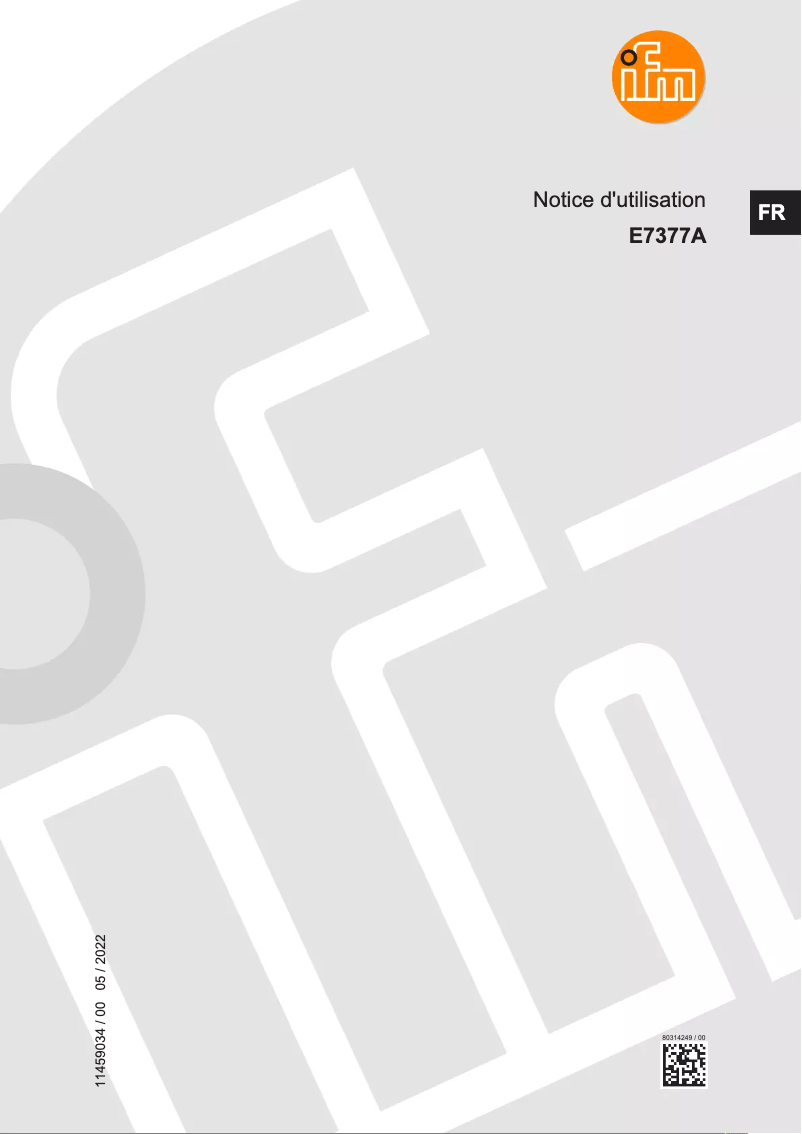 Página 1 del manual Manual de usuario IFM E7377A