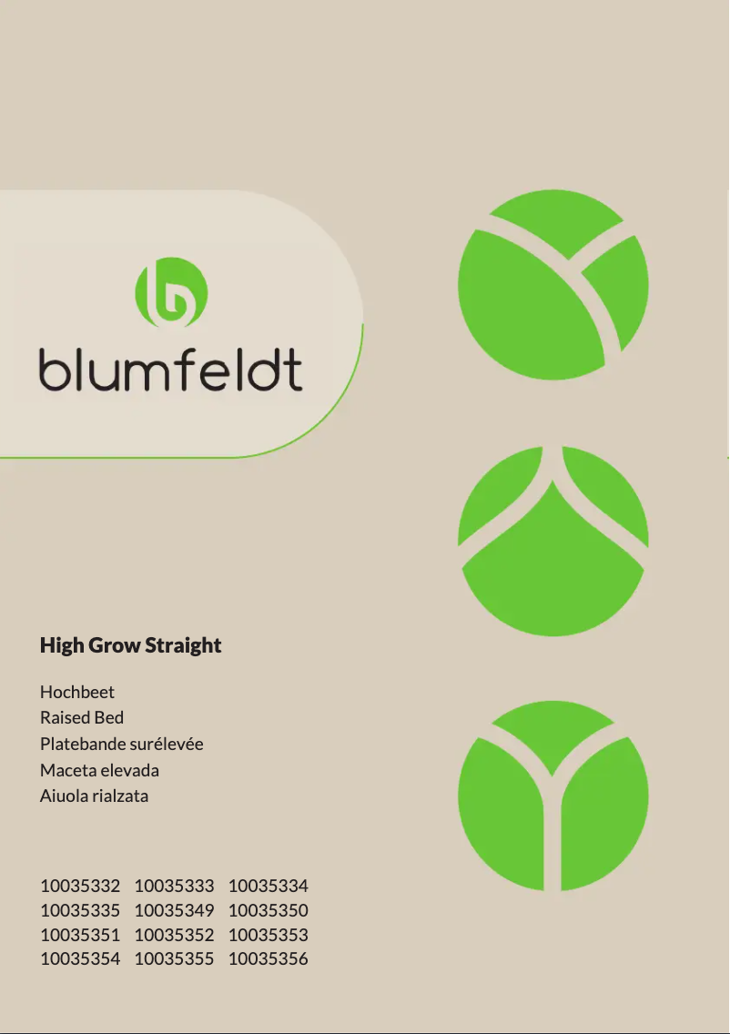 Página 1 del manual Manual de usuario Blumfeldt High Grow