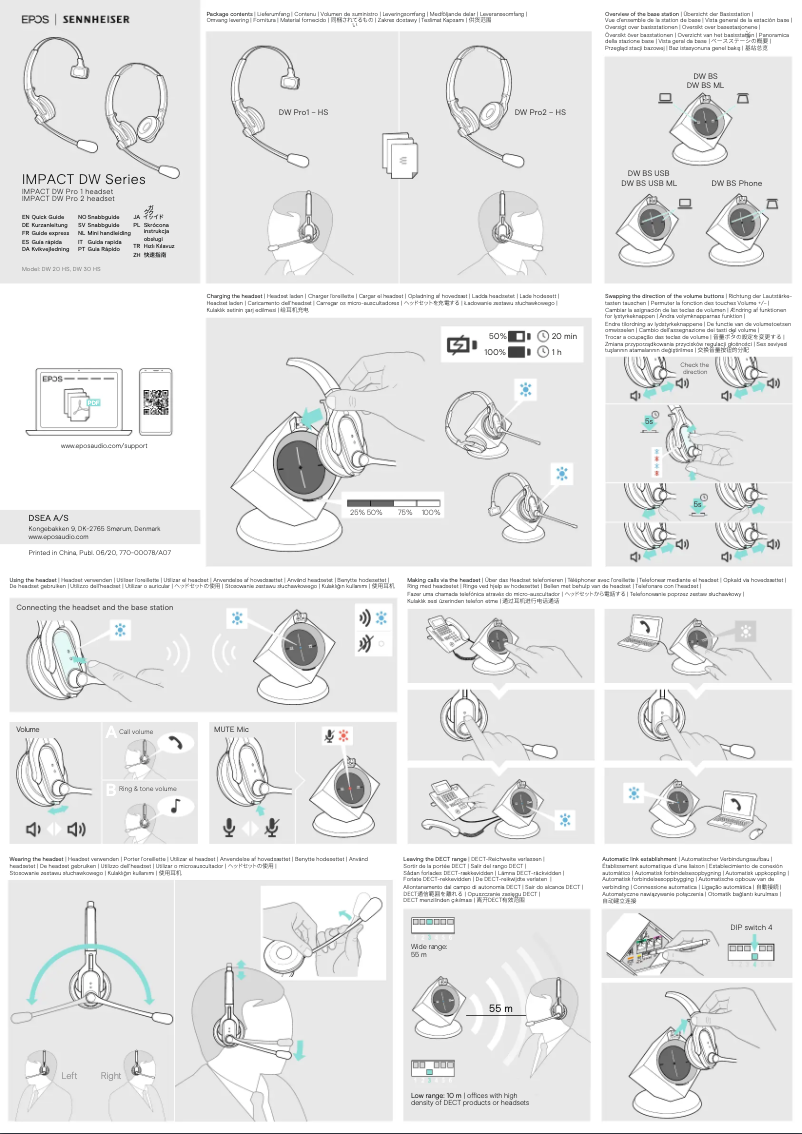 Página 1 del manual Manual de usuario Sennheiser EPOS Impact DW Pro 1 ML