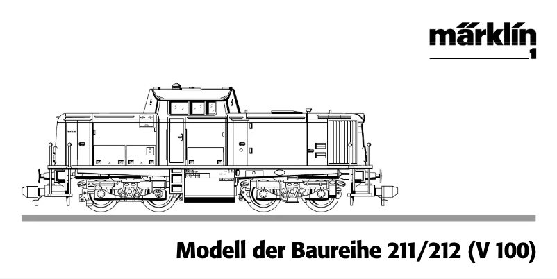 Página 1 del manual Manual de usuario Märklin 55725 BR 212 DB Diesel