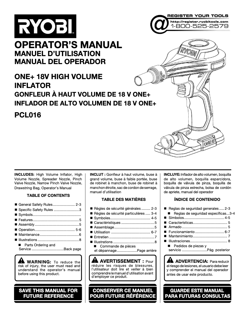 Imagen de la primera página del manual del dispositivo One+ PCL016