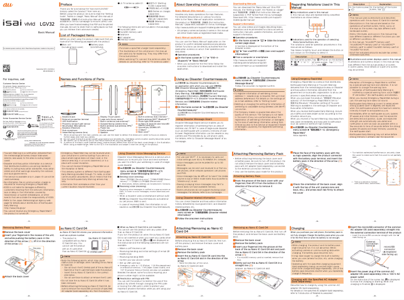 Página 1 del manual Manual de usuario LG Isai Vivid