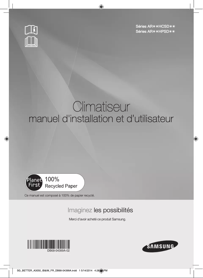 Imagen de la primera página del manual del dispositivo AR18HCSDGWK