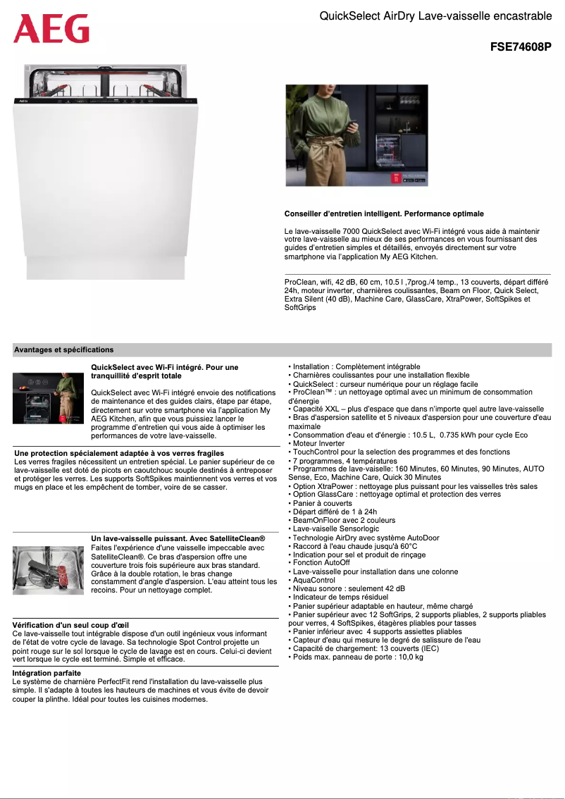 Imagen de la primera página del manual del dispositivo FSE74608P