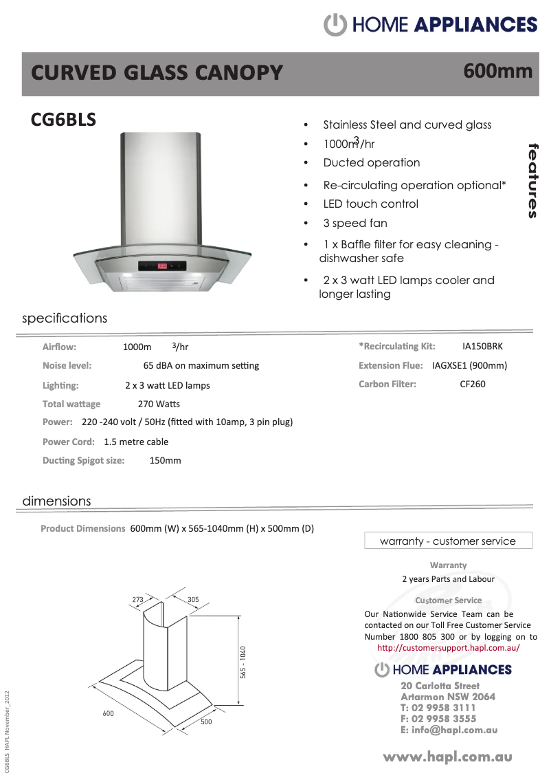 Imagen de la primera página del manual del dispositivo CG9BLS