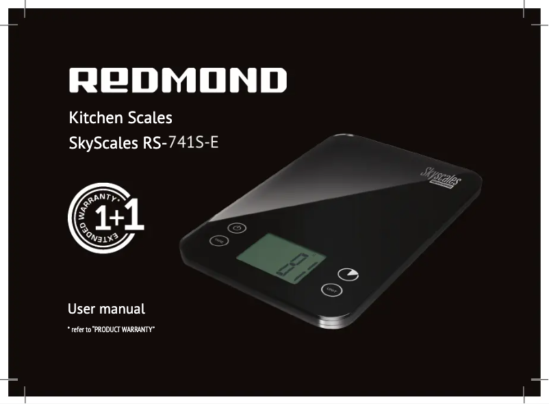 Imagen de la primera página del manual del dispositivo SkyScales RS-741S-E