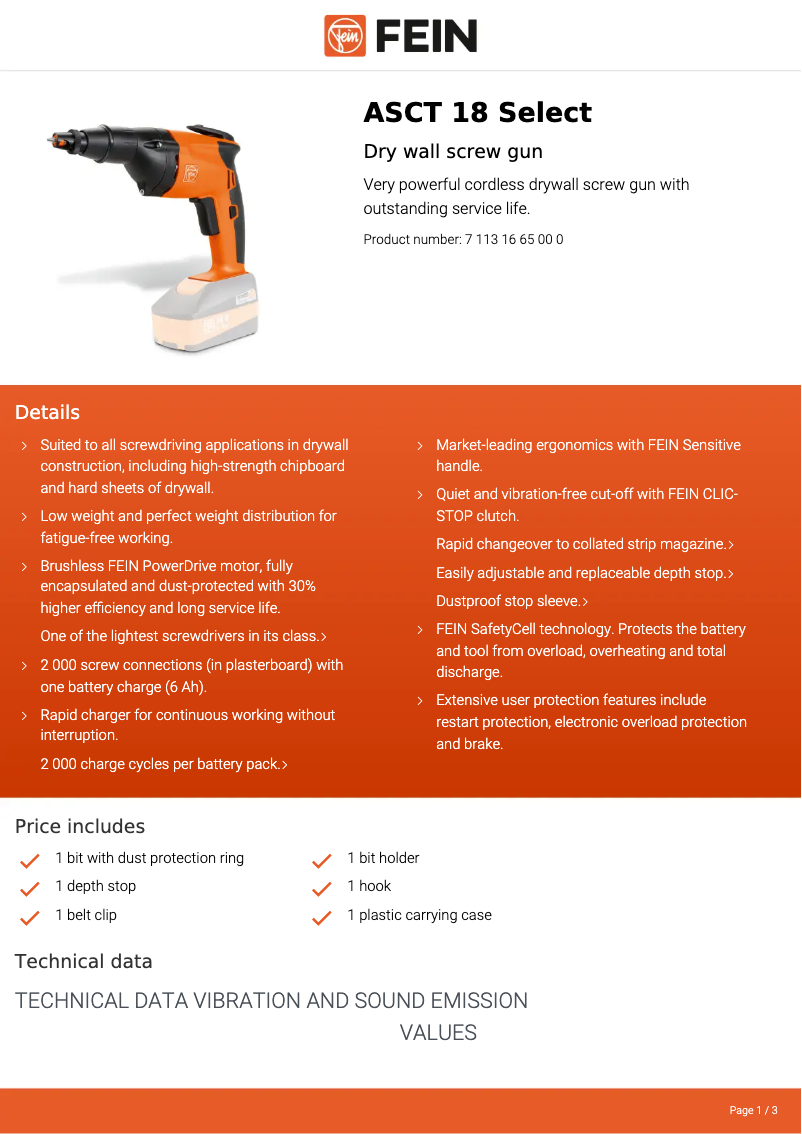 Imagen de la primera página del manual del dispositivo ASCT 18 Select