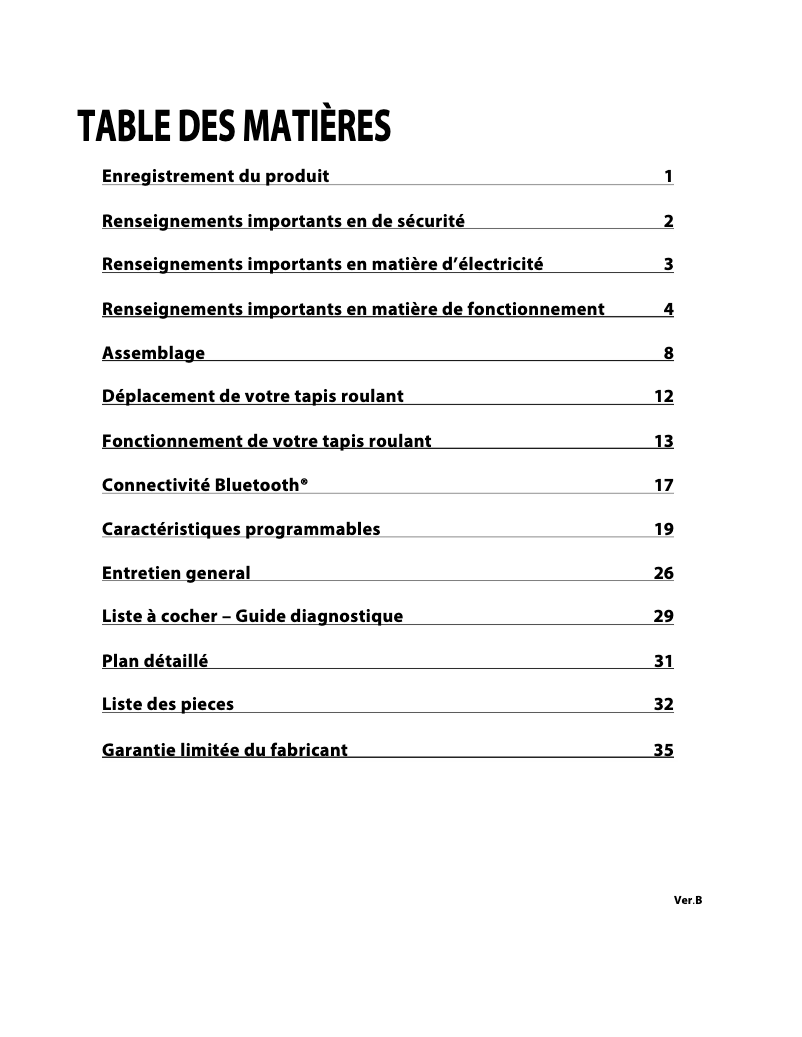 Página nº 1 - Manual de usuario Sole Fitness S77