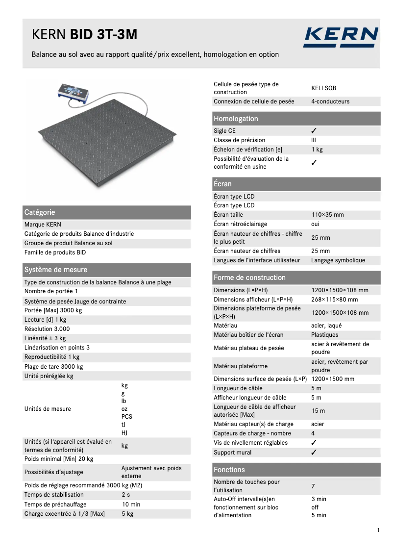 Imagen de la primera página del manual del dispositivo BID 3T-3M