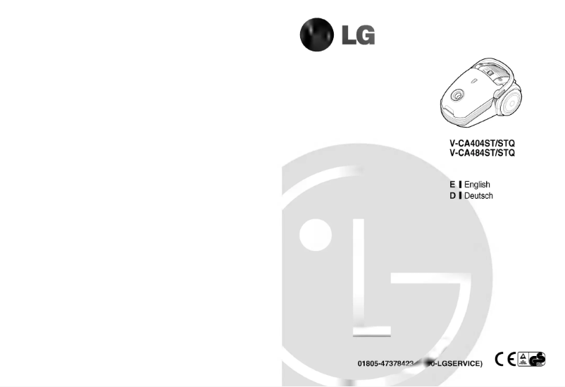 Imagen de la primera página del manual del dispositivo V-CA484STI