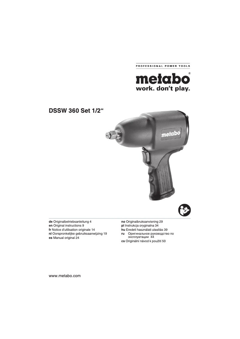 Imagen de la primera página del manual del dispositivo DSSW 360