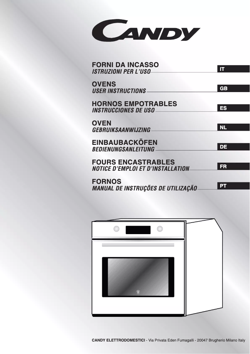 Página 1 del manual Manual de usuario Candy FO FNP 856 X