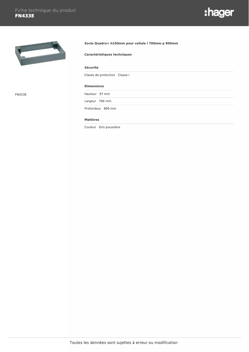 Imagen de la primera página del manual del dispositivo FN433E