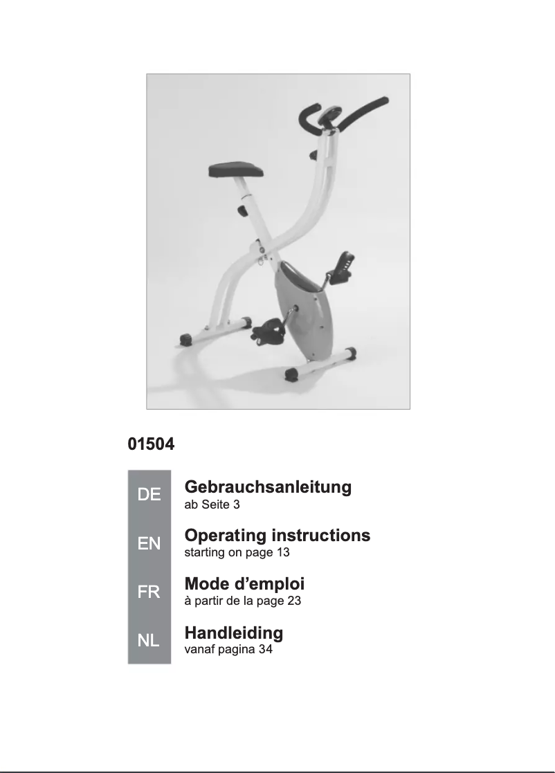 Página 1 del manual Manual de usuario VitalMaxx 01504