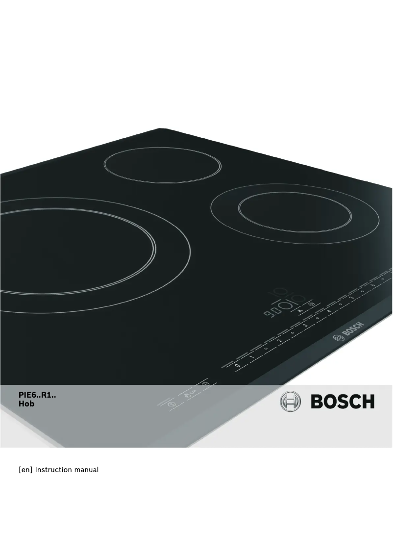 Página 1 del manual Manual de usuario Bosch PIE615R14E