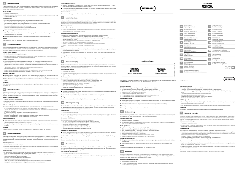 Página 1 del manual Manual de usuario Mobicool MDM100