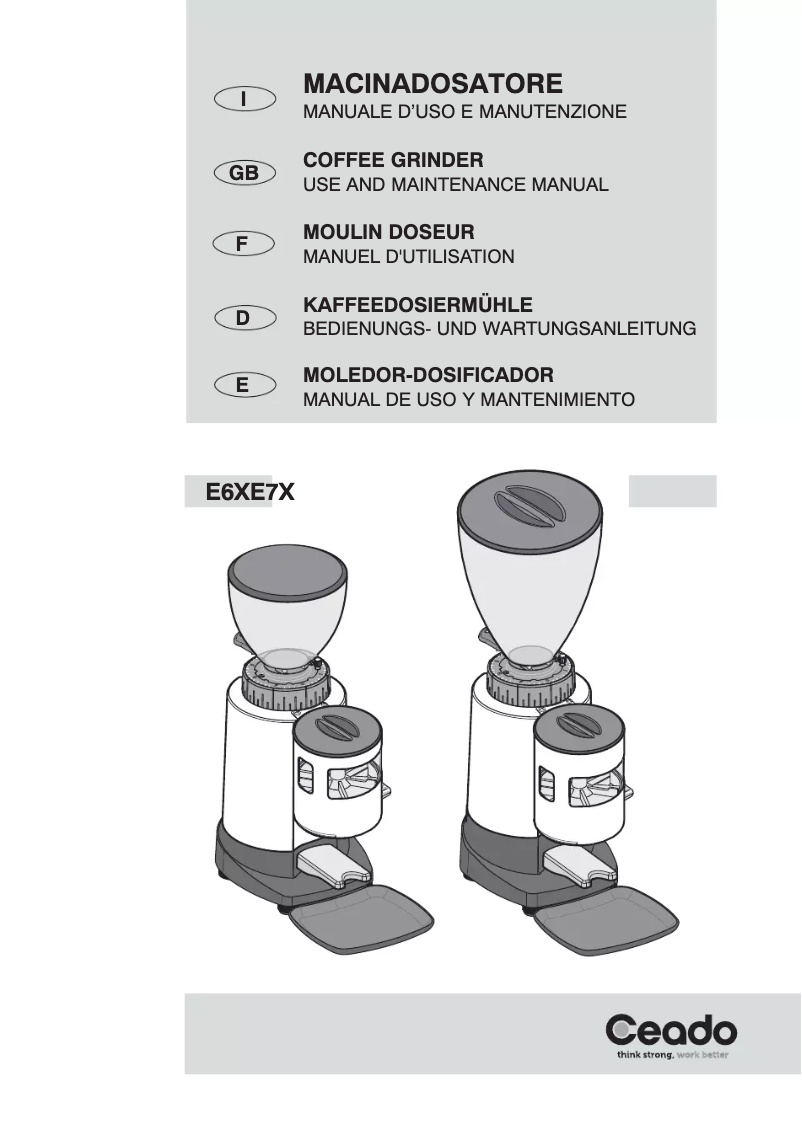 Imagen de la primera página del manual del dispositivo E6X