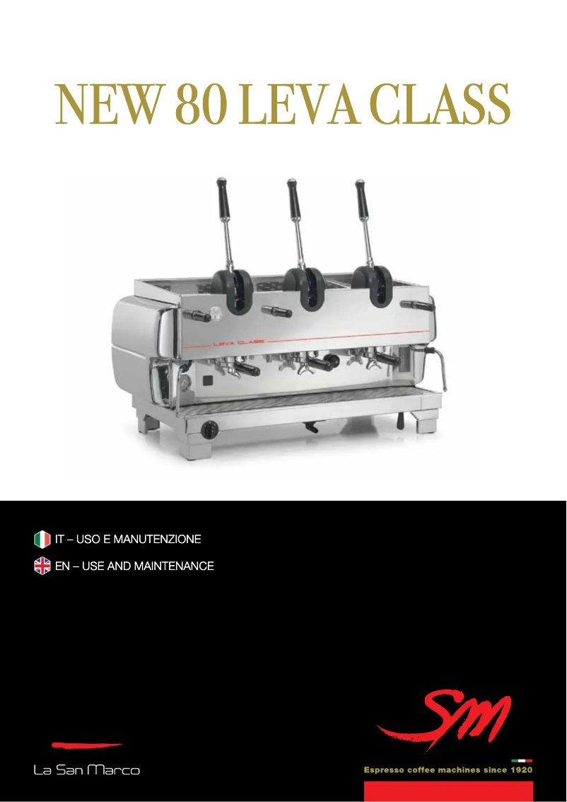 Imagen de la primera página del manual del dispositivo New 80 Leva Class