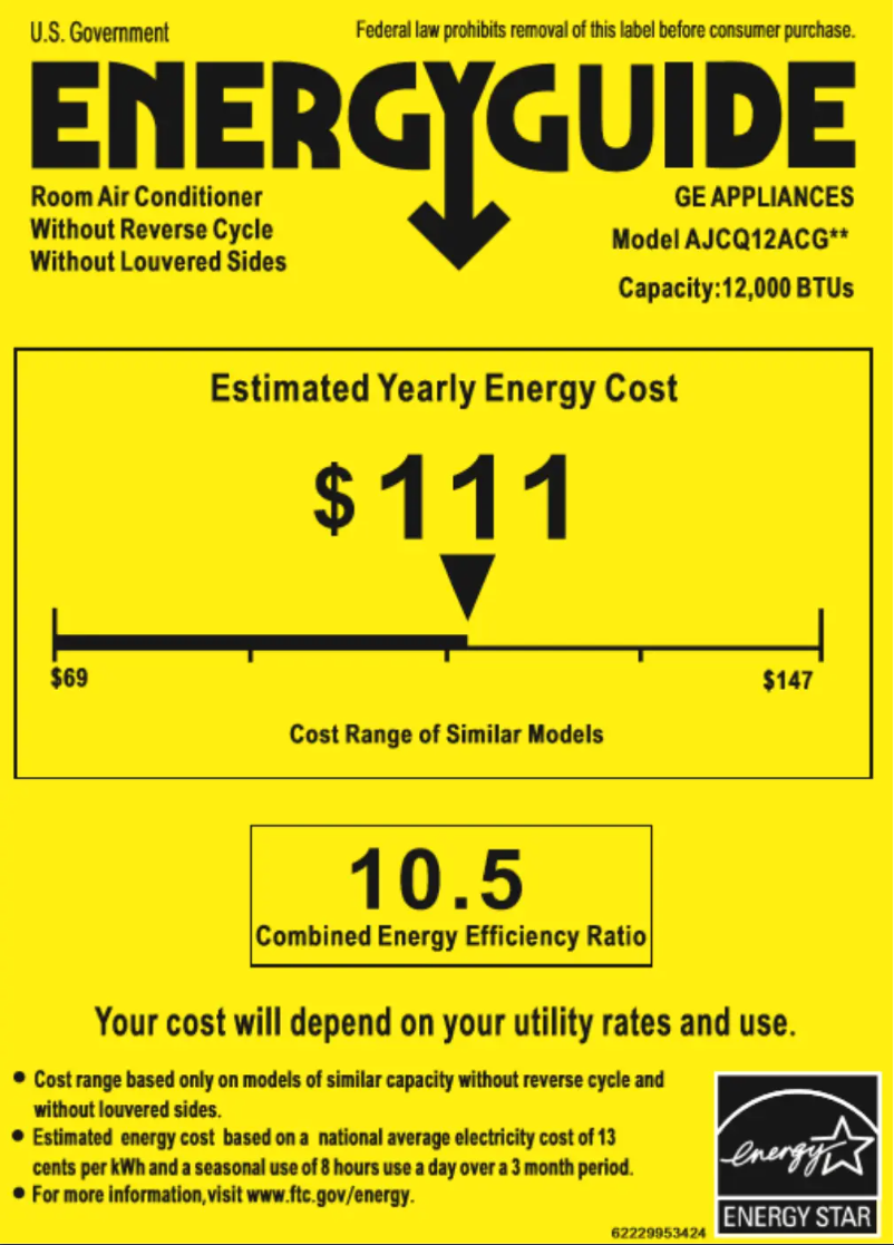 Imagen de la primera página del manual del dispositivo AJCQ12ACG
