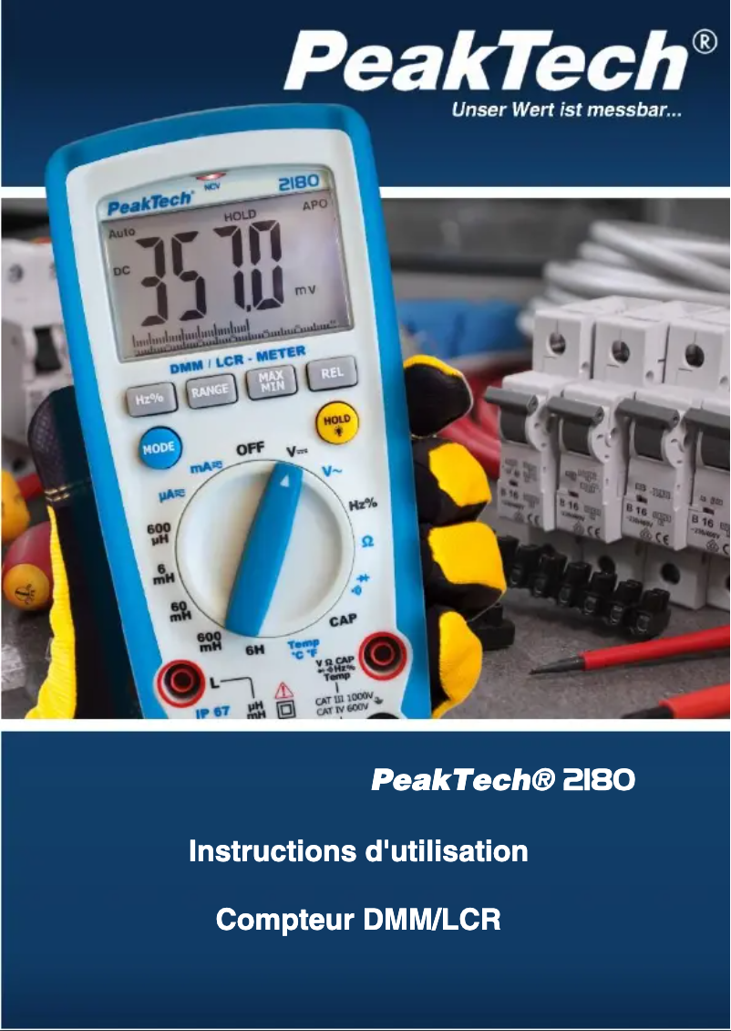 Imagen de la primera página del manual del dispositivo 2180
