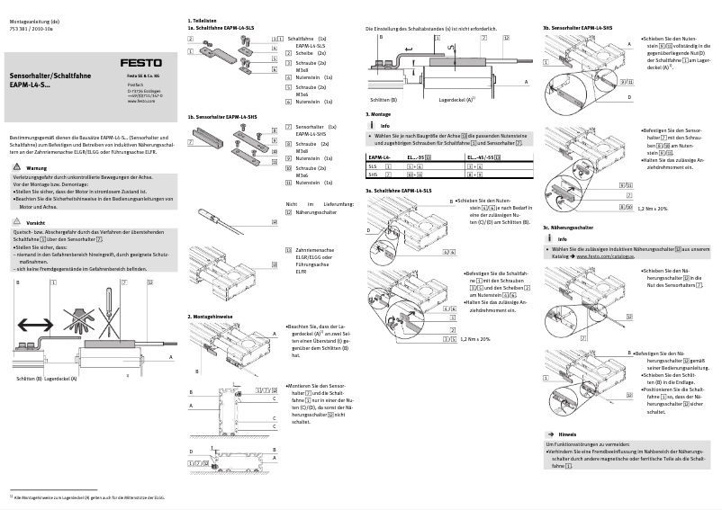 Imagen de la primera página del manual del dispositivo EAPM-L4-SHS