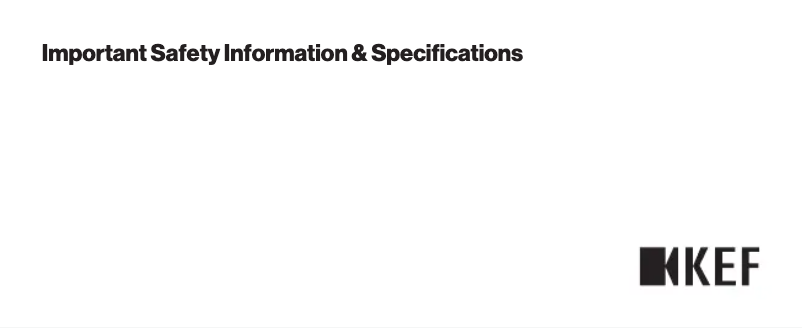 Página nº 1 - Manual de usuario KEF Muo
