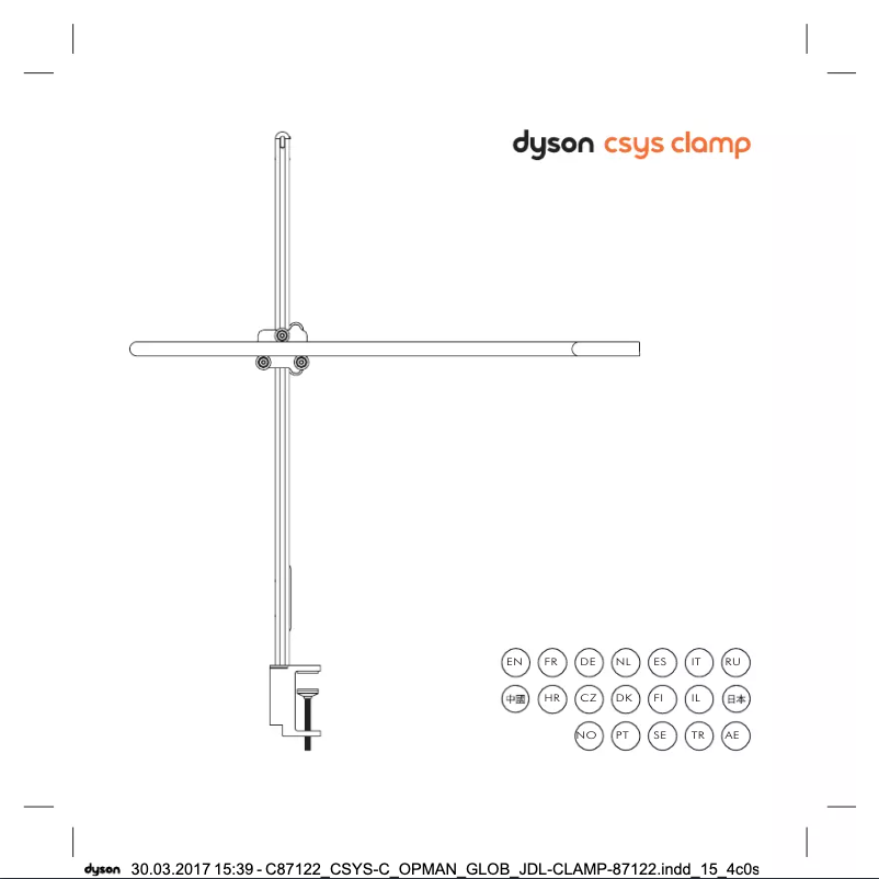 Página 1 del manual Manual de usuario Dyson Csys Clamp