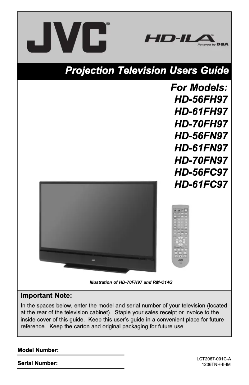 Página 1 del manual Manual de usuario JVC HD-56FH97