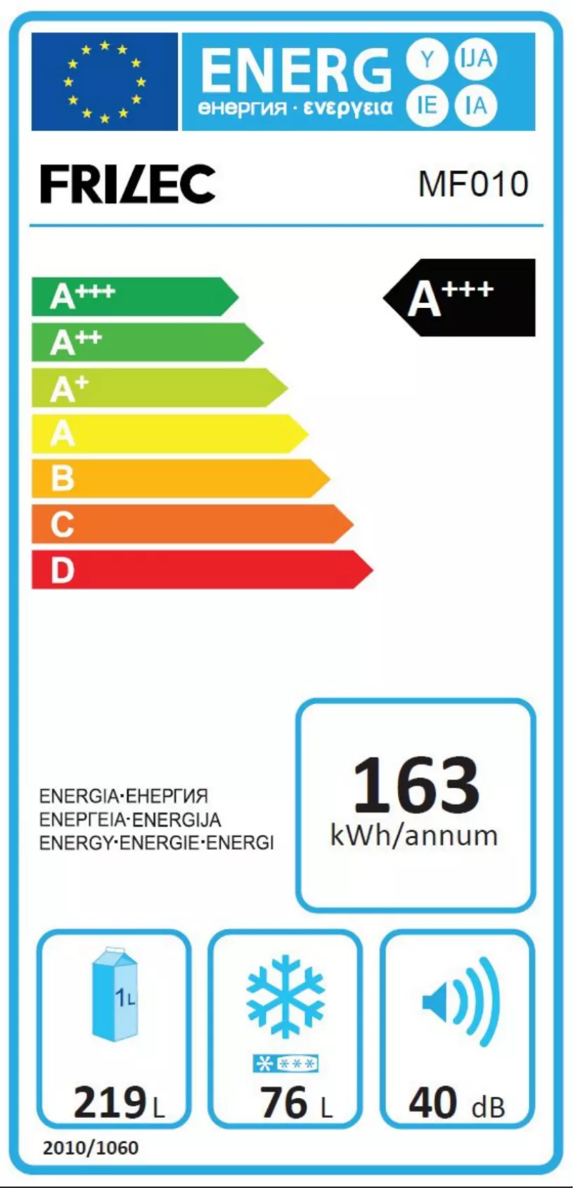 Página 1 del manual Manual de usuario Frilec MF010