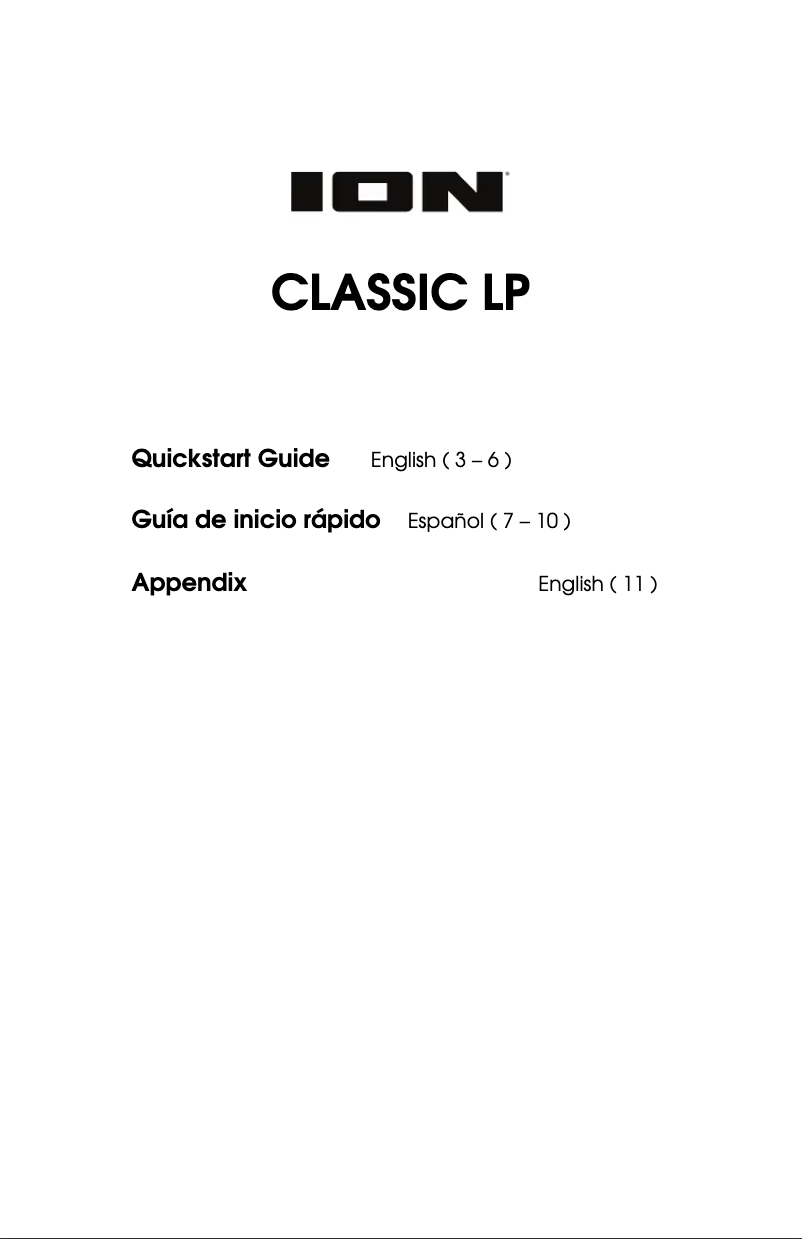 Imagen de la primera página del manual del dispositivo Classic LP
