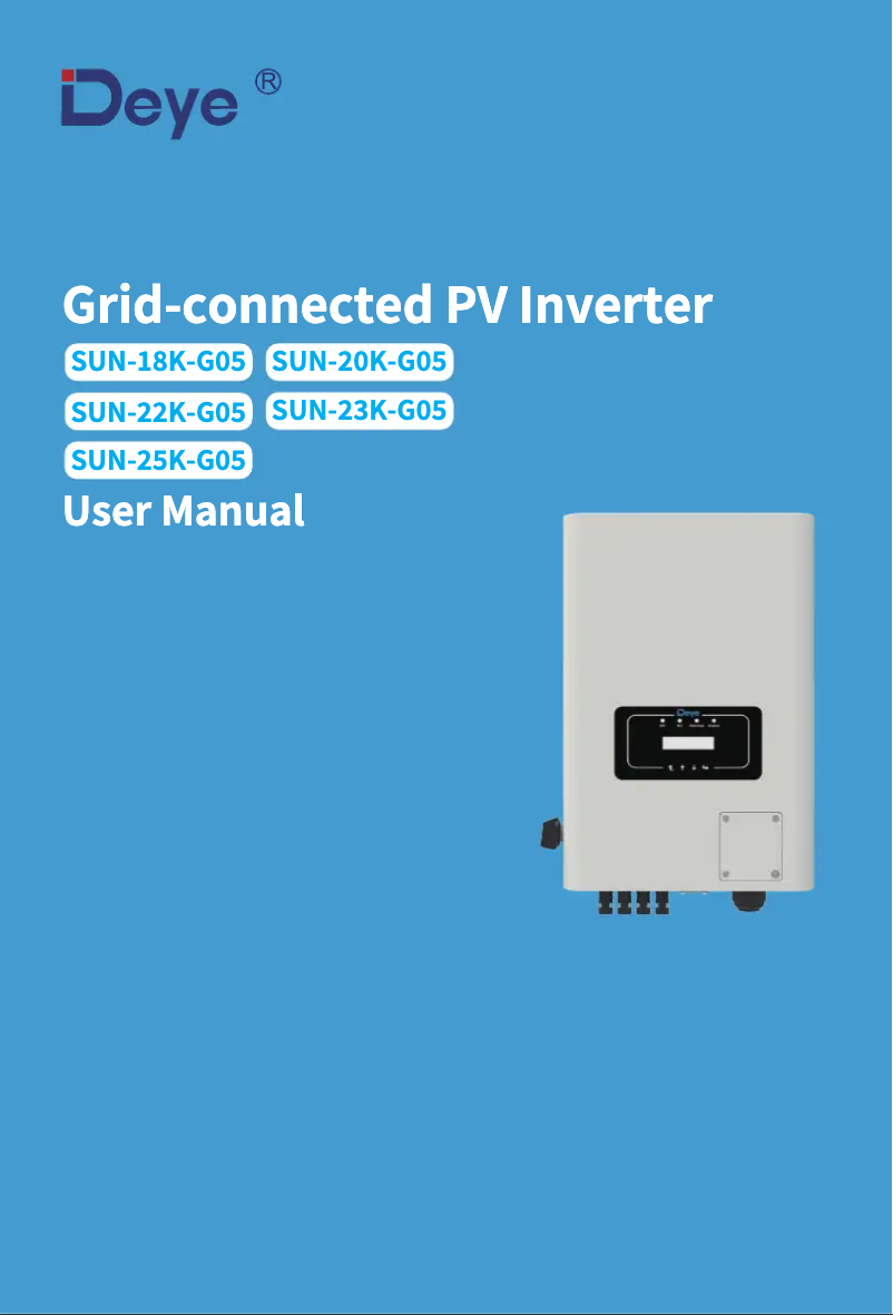 Página 1 del manual Manual de usuario Deye SUN-18K-G05