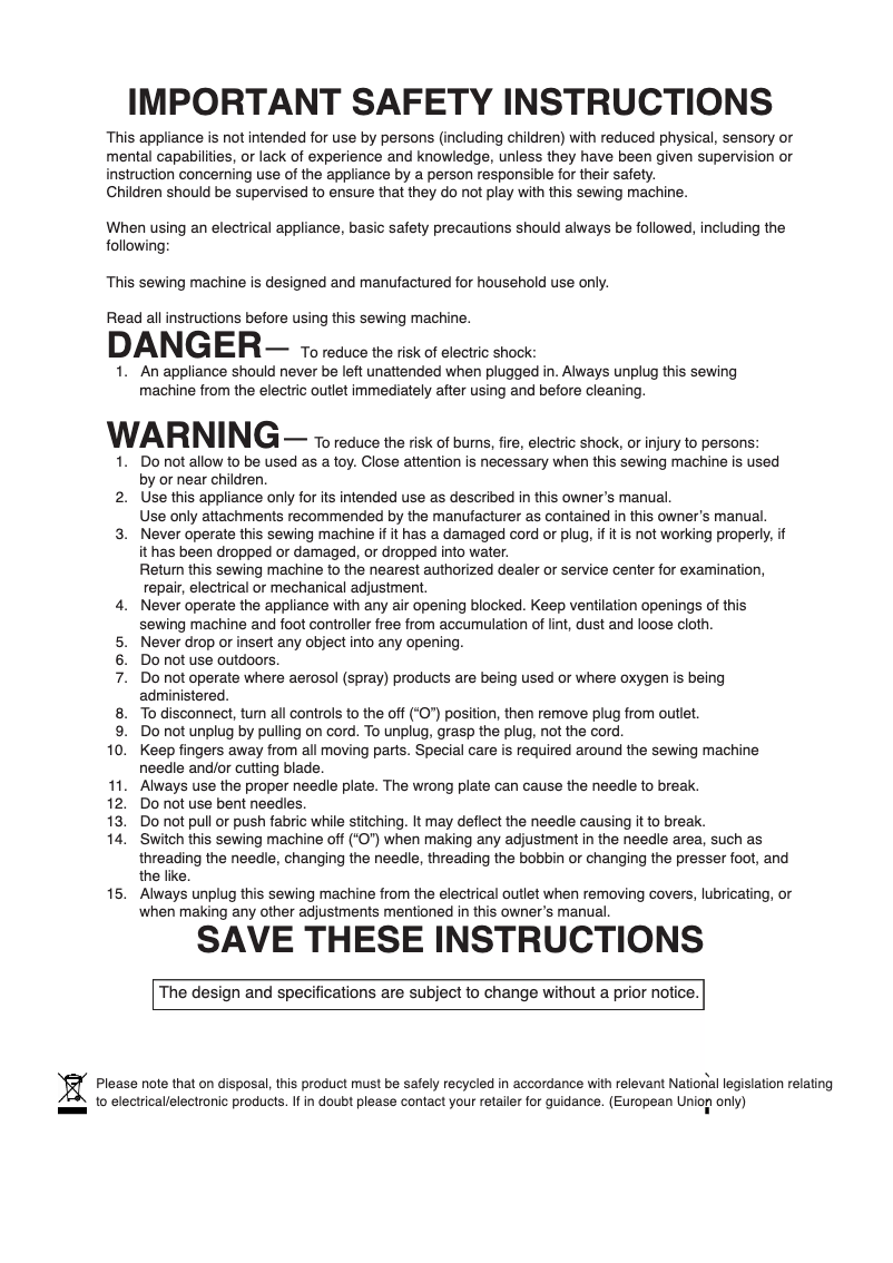 Imagen de la primera página del manual del dispositivo 9600