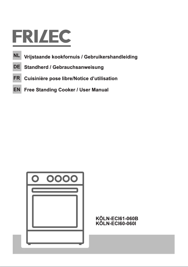 Página 1 del manual Manual de usuario Frilec KOLN-ECI60-060I