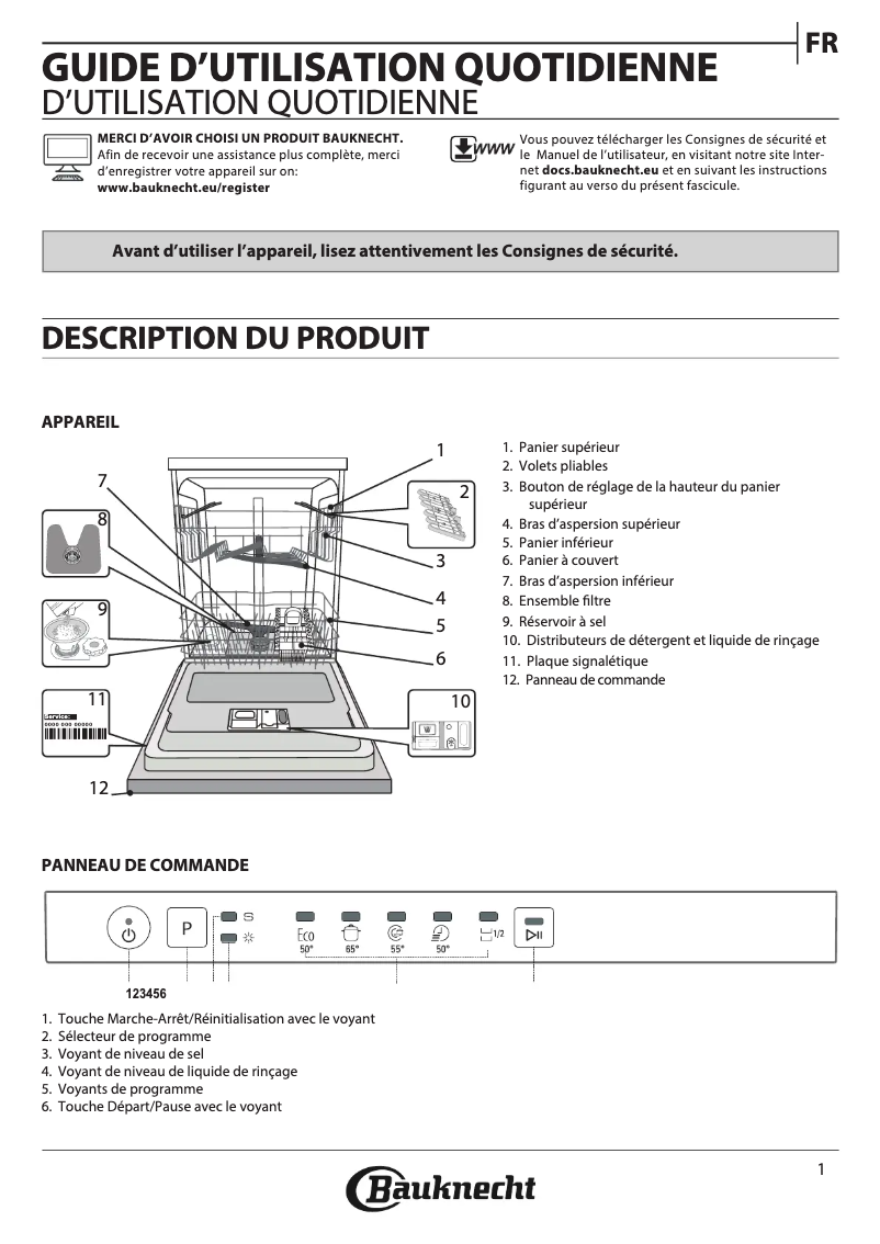 Imagen de la primera página del manual del dispositivo BIE 2B19