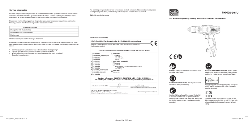 Imagen de la primera página del manual del dispositivo PXHDK-200U