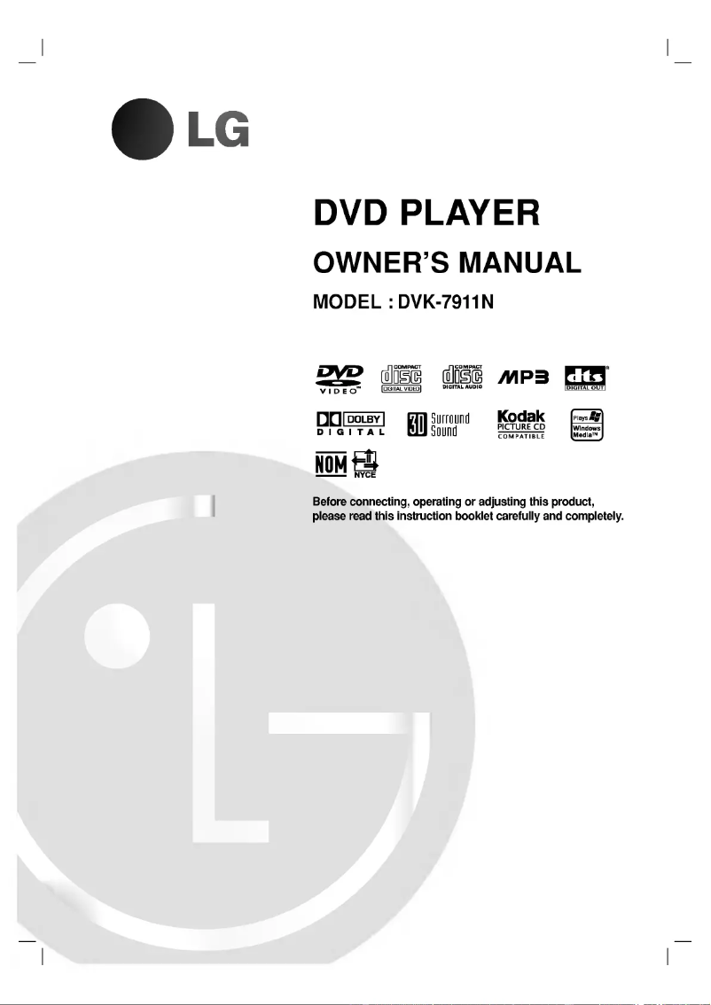 Página nº 1 - Manual de usuario LG DVK-7911N