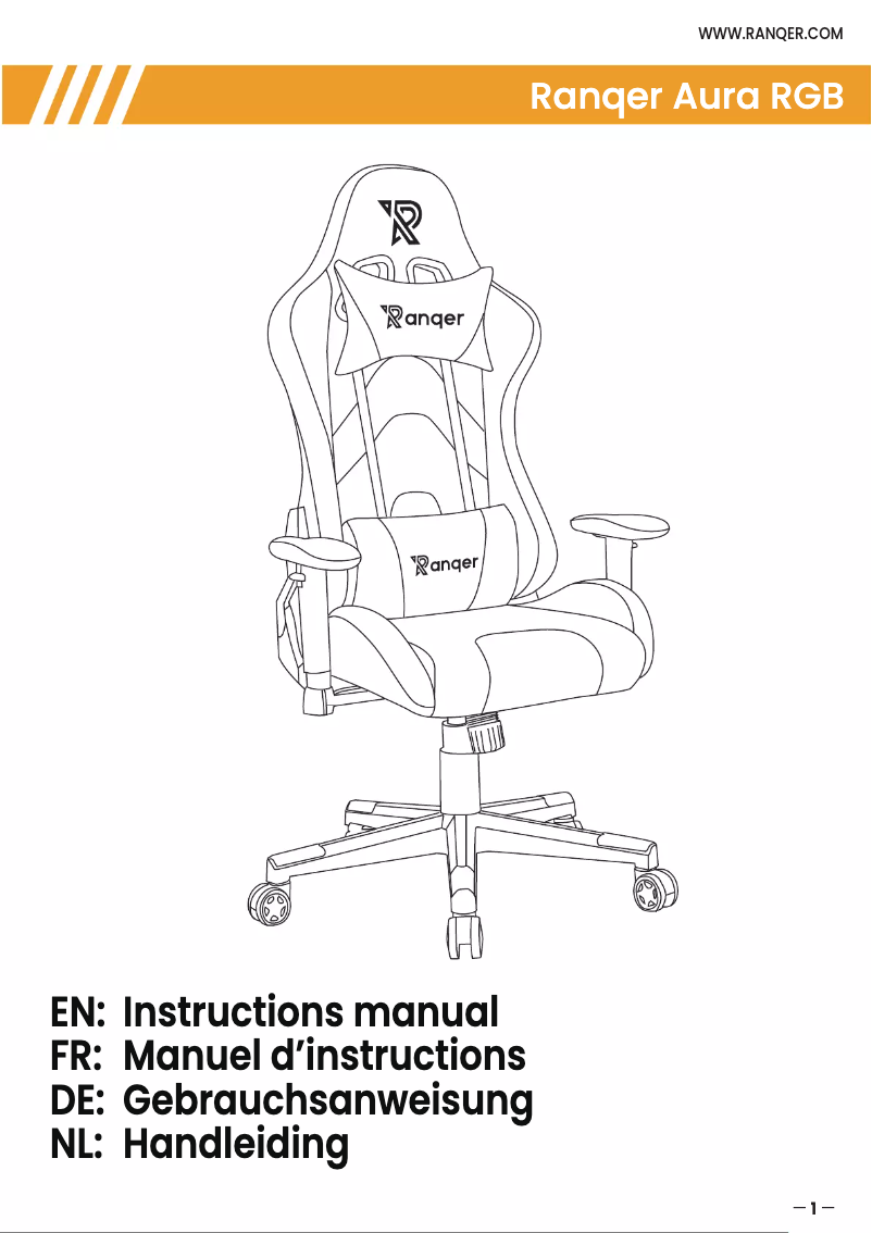 Imagen de la primera página del manual del dispositivo Aura RGB