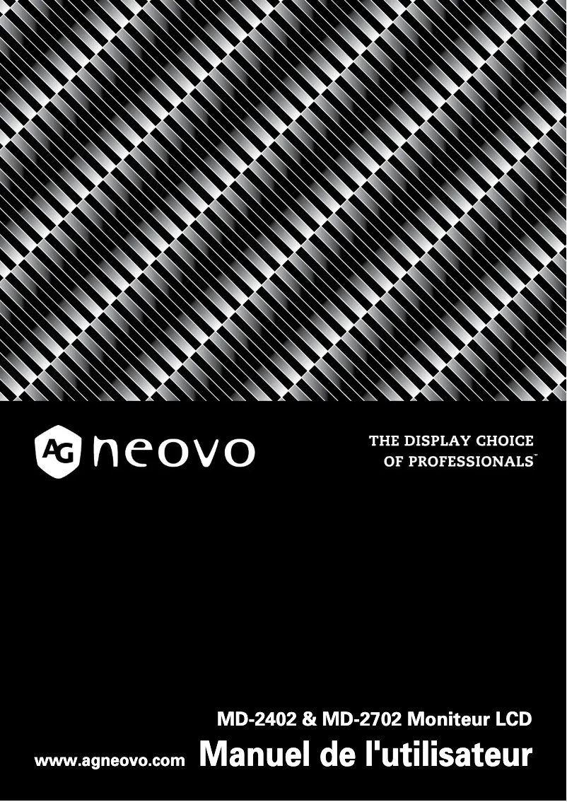 Página 1 del manual Manual de usuario AG Neovo MD-2702