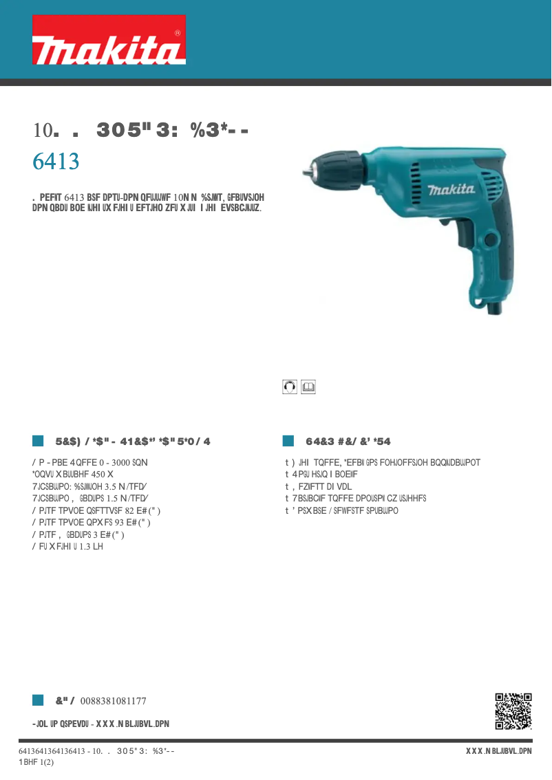 Imagen de la primera página del manual del dispositivo 6413