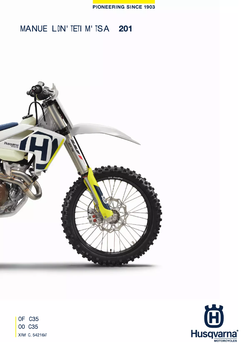 Imagen de la primera página del manual del dispositivo FX 350 (2018)