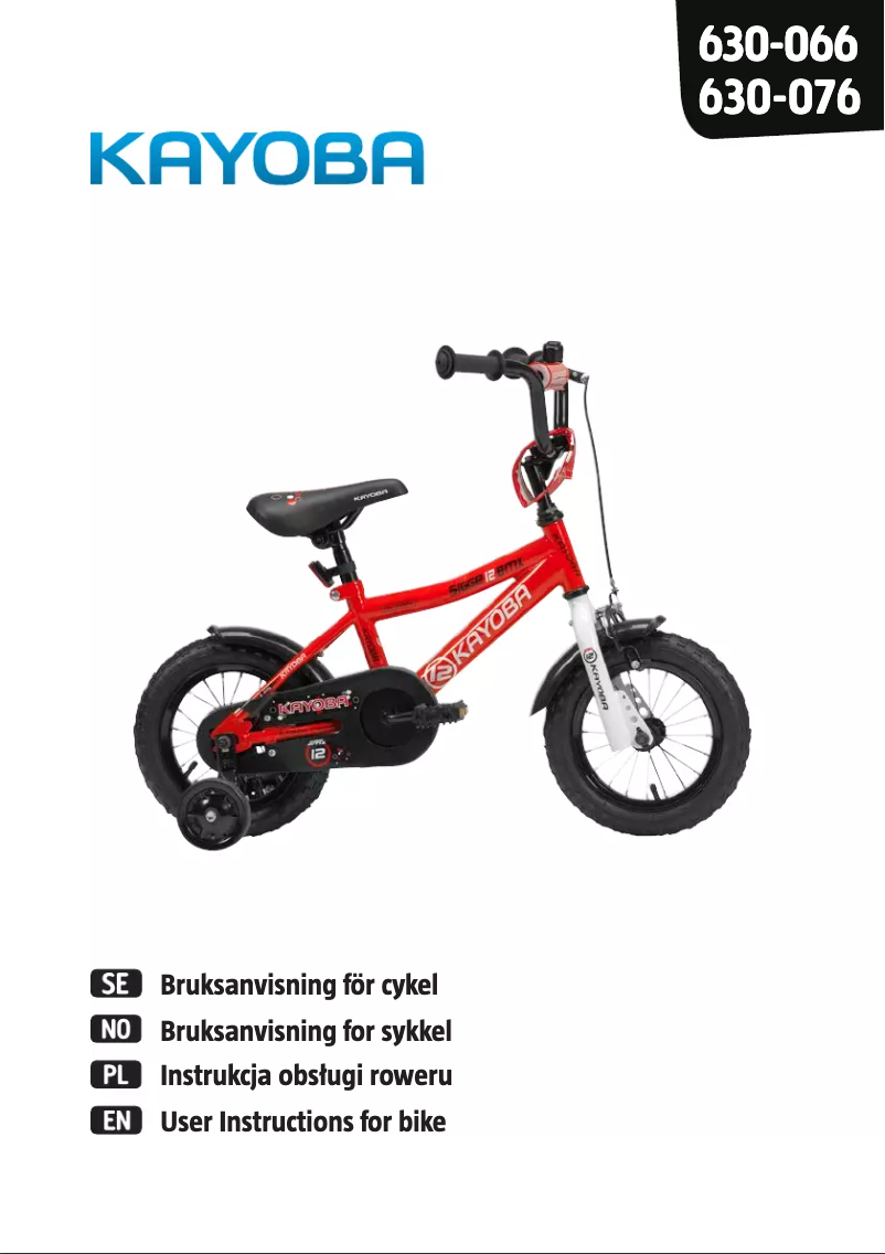 Página 1 del manual Manual de usuario Kayoba Sigge 630-076